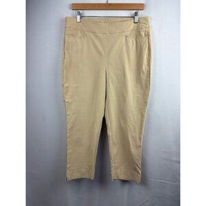 Chicos Womens Beige Ankle Pants Size 12